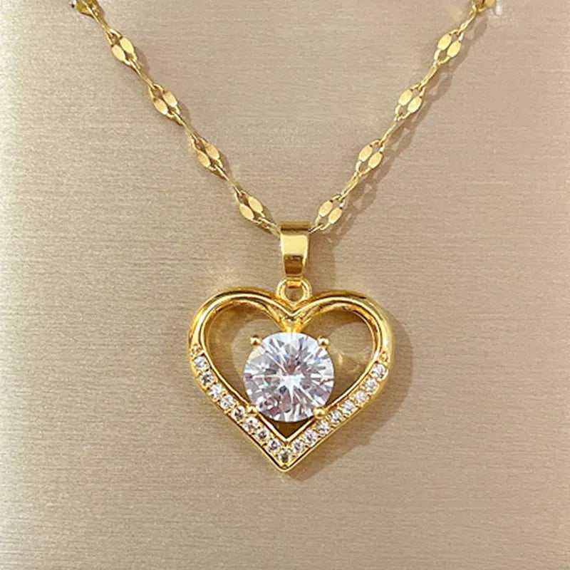 Luxe Heart Pendant Necklace