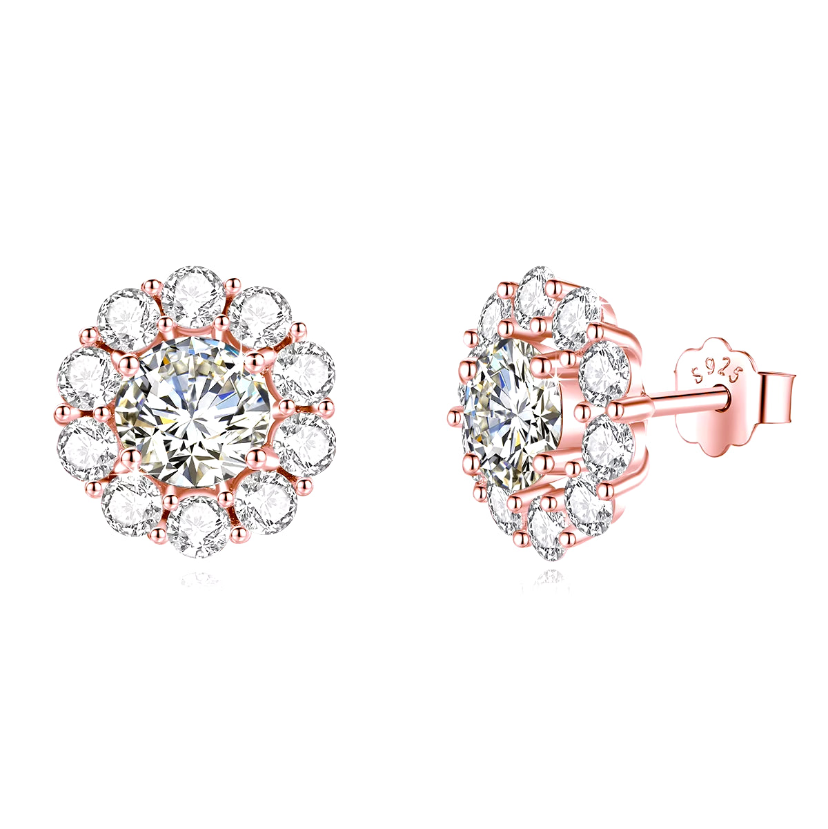 Lumière Moissanite Studs