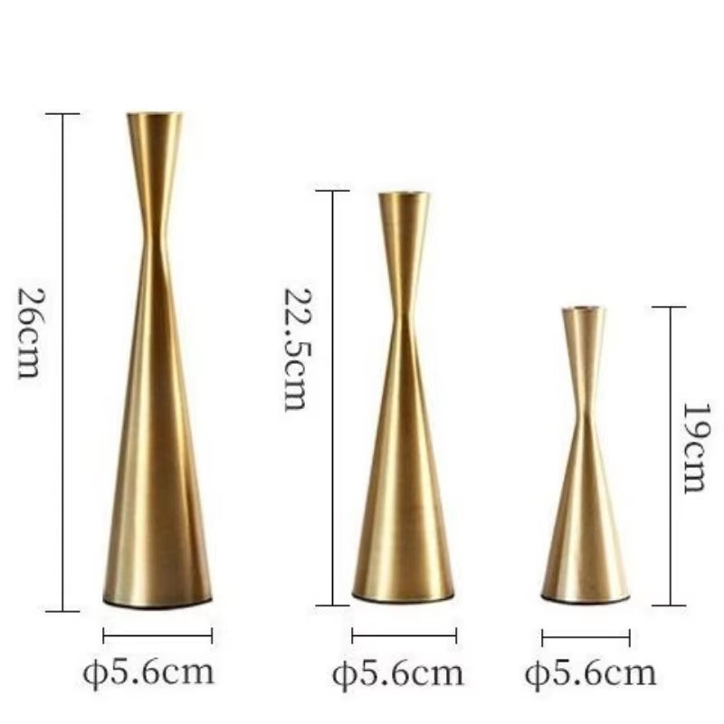 Vintageinspirerad Guldljusstake