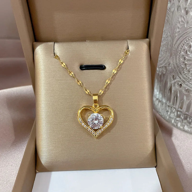 Luxe Heart Pendant Necklace