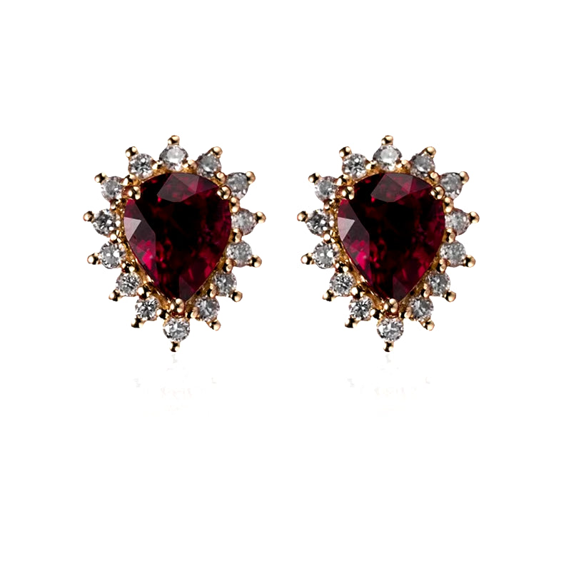 Elara Ruby Earrings