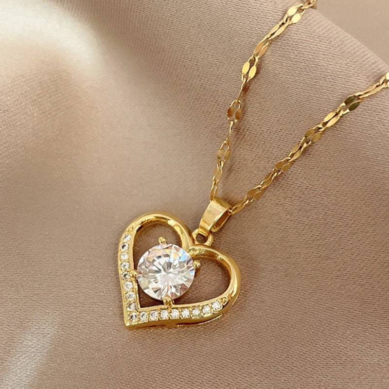 Luxe Heart Pendant Necklace