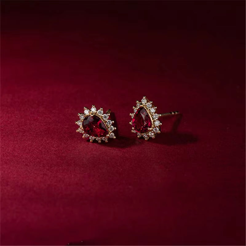 Elara Ruby Earrings