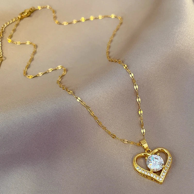 Luxe Heart Pendant Necklace