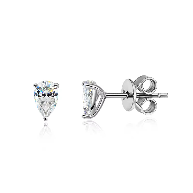 Floréa Moissanite Pear Studs