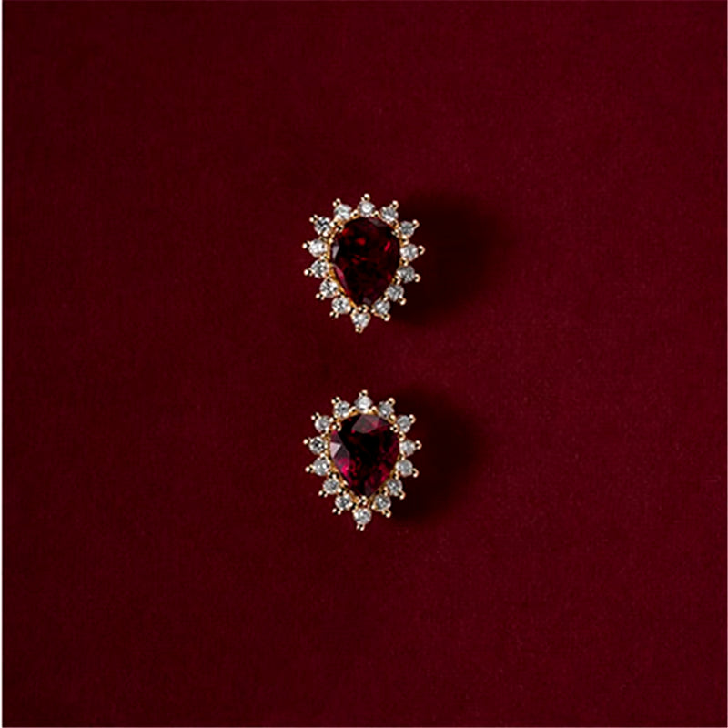 Elara Ruby Earrings